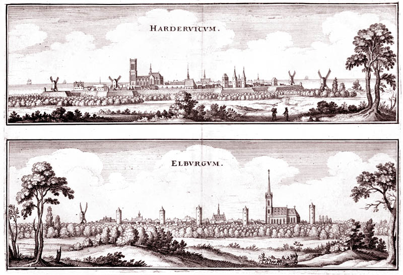 Harderwijk en Elburg 1641 Merian